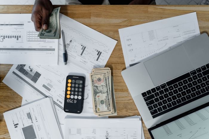 Bookkeeping - a picture of a person handling bookkeeping busines